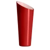 IVV Vaso in Vetro Rosso e Milkwhite Orizzonte Oblique