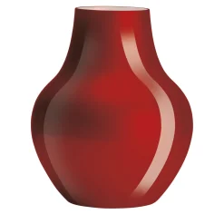 IVV Vaso in Vetro Rosso e Milkwhite Soho