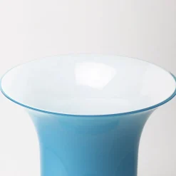 Officine di Murano 1295 Vaso Incamiciato Turchese