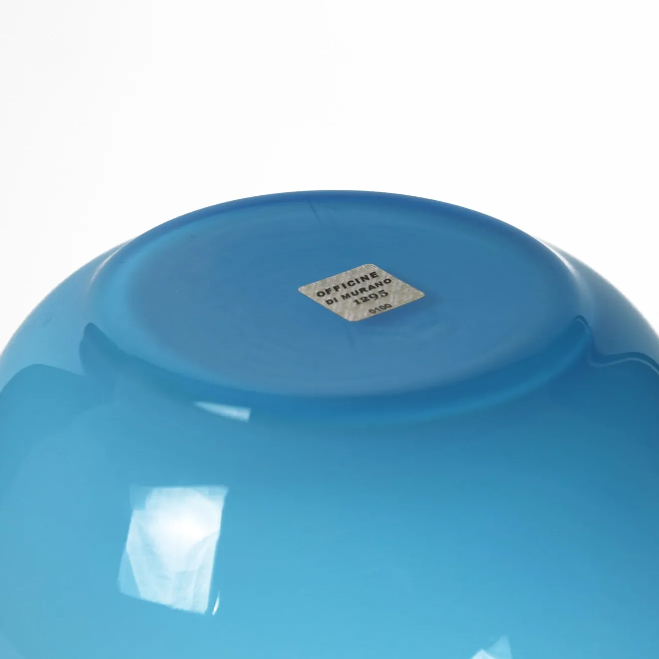 Officine di Murano 1295 Vaso Incamiciato Turchese
