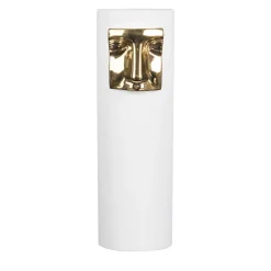 VGnewtrend Vaso Juno's Nose Bianco e Oro