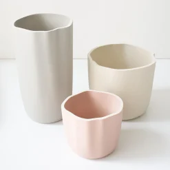 Lineasette Vaso Marea medio Caolino