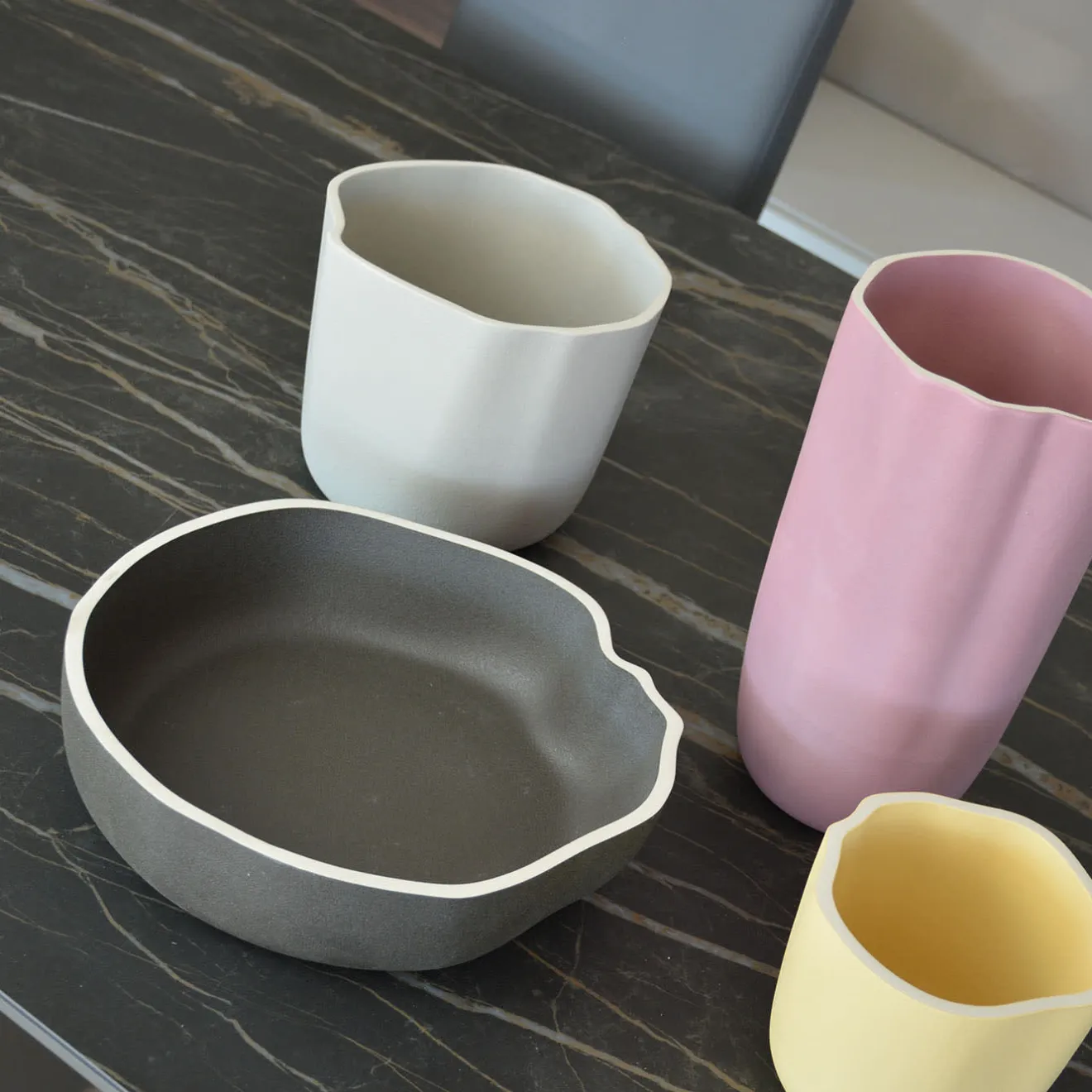 Lineasette Vaso Marea medio Caolino