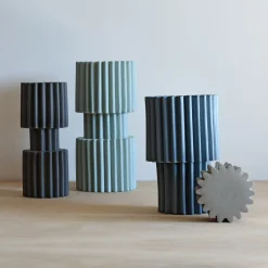 Francesca Verardo Vaso Medio Verde Acqua Clessidra