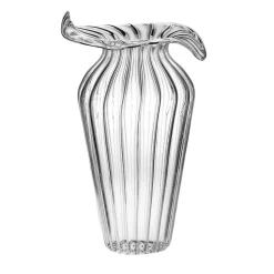 Casarialto Vaso Millerighe Grande in Vetro Trasparente