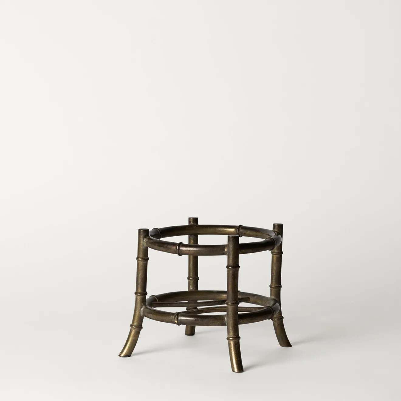 Piccoli Smalti Vaso Mini Bambù in Vetro Nero