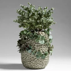 Bosa Vaso Mino in ceramica verde canapa lucido