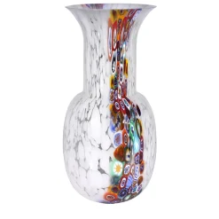 Officine di Murano 1295 Vaso Murrina bianco