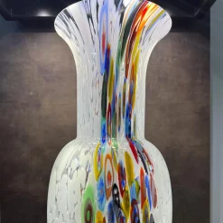Officine di Murano 1295 Vaso Murrina bianco