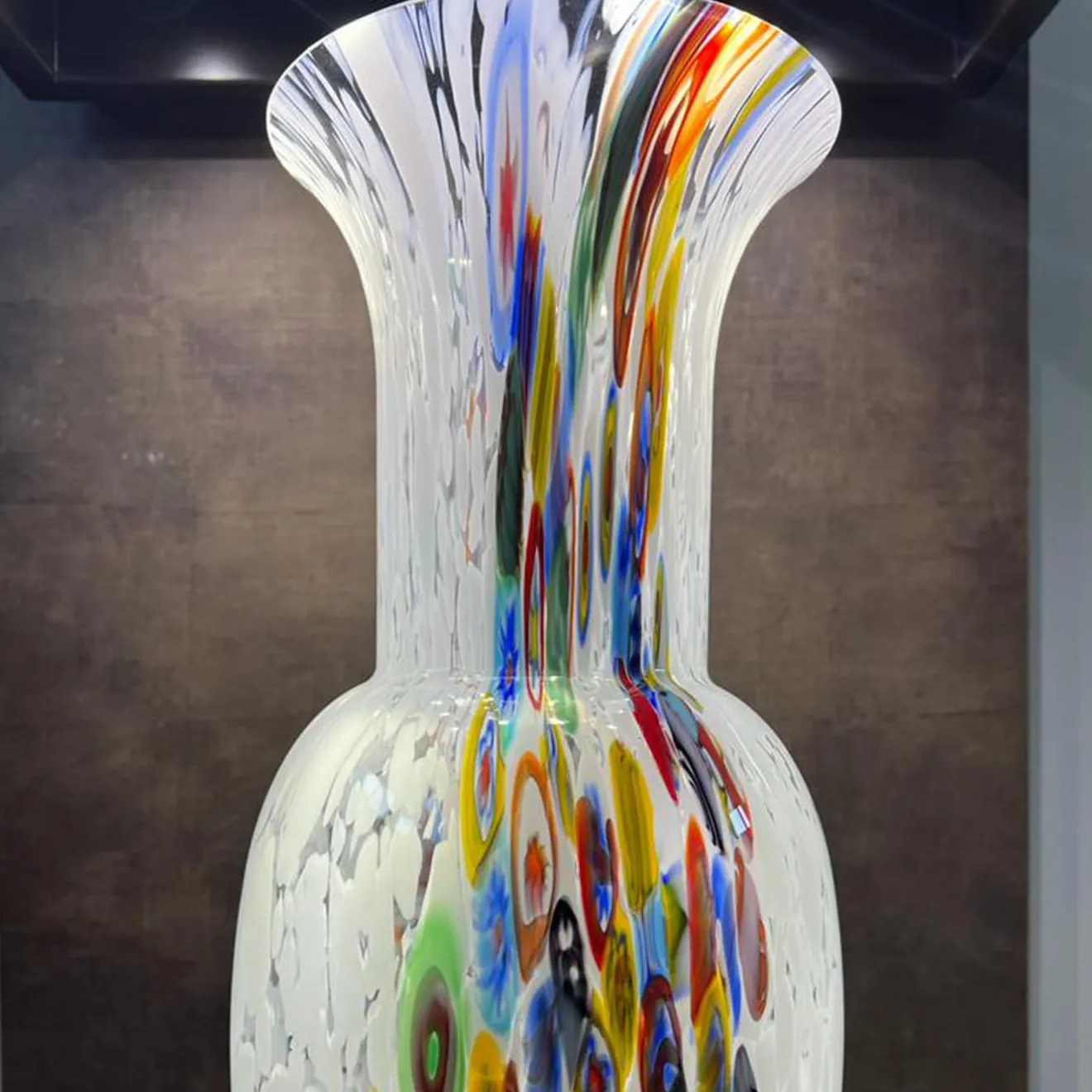 Officine di Murano 1295 Vaso Murrina bianco