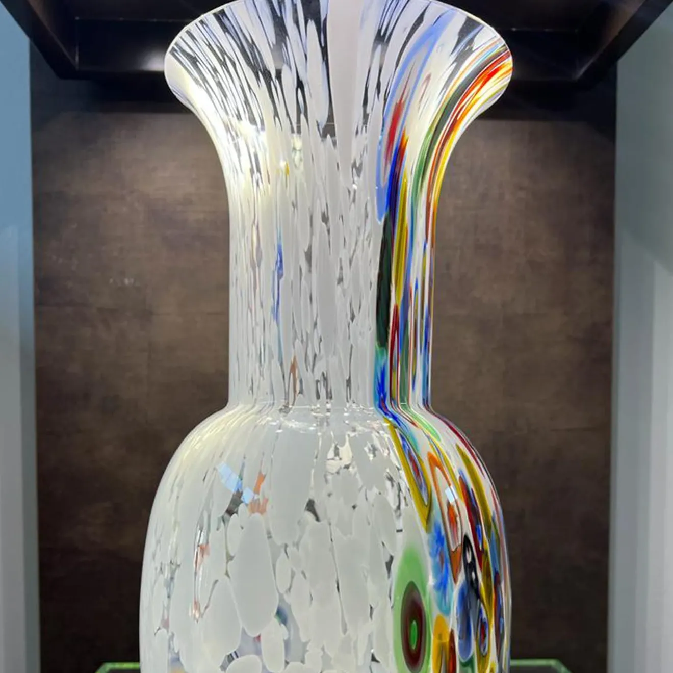 Officine di Murano 1295 Vaso Murrina bianco