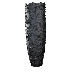 VGnewtrend Vaso nero grande Lotus Obice