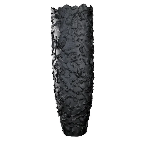 VGnewtrend Vaso nero grande Lotus Obice