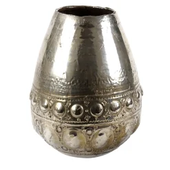 deBlona Vaso Niva in ceramica argento di Gabriele Mengoni