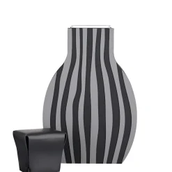 ADJ Style Vaso Otto a righe nero/grigio di Gianpaolo Venier