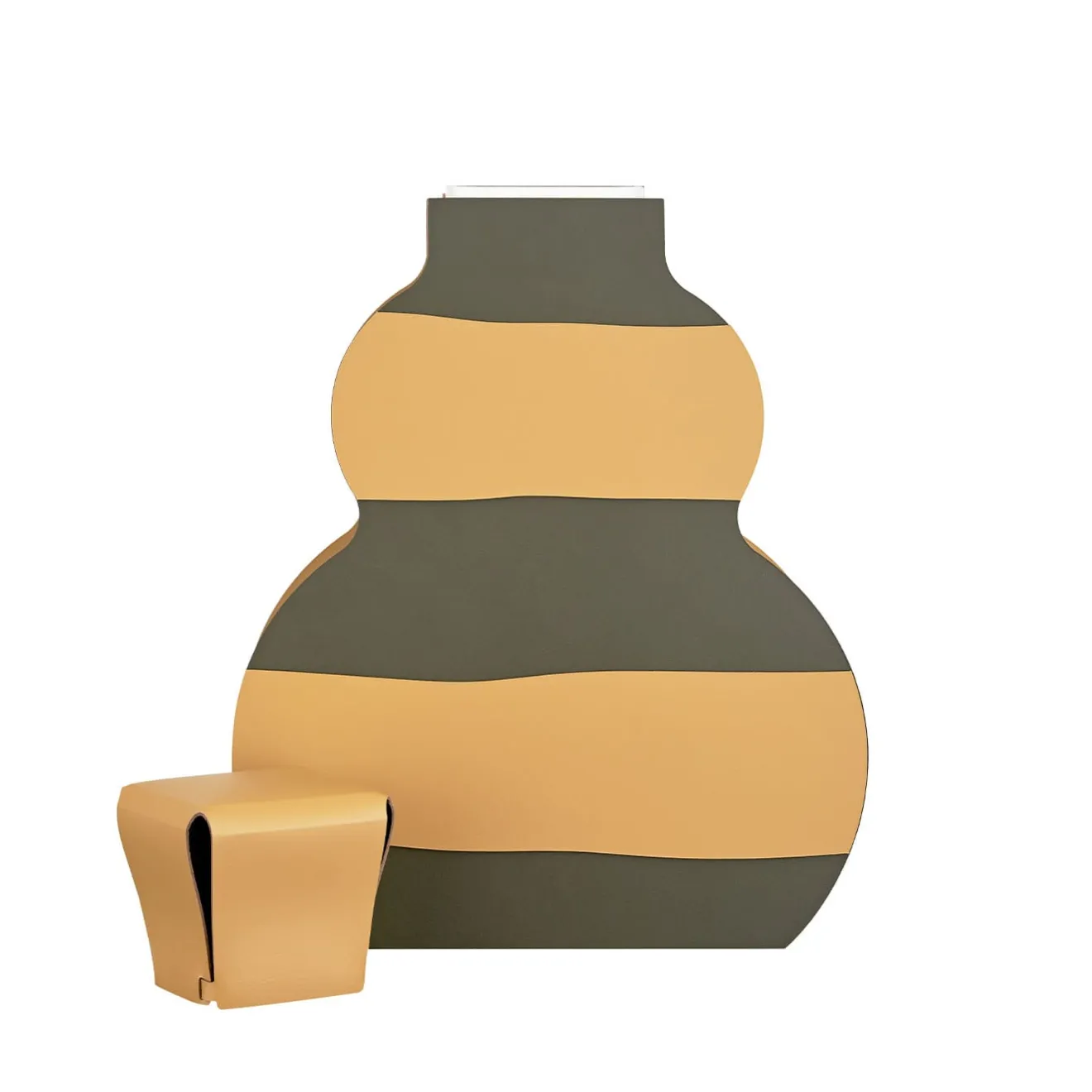 ADJ Style Vaso Otto Blue Olive/Mustard di Gianpaolo Venier