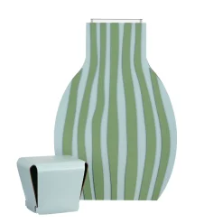ADJ Style Vaso Otto Striped Sky Blue/Eucalyptus di Gianpaolo Venier