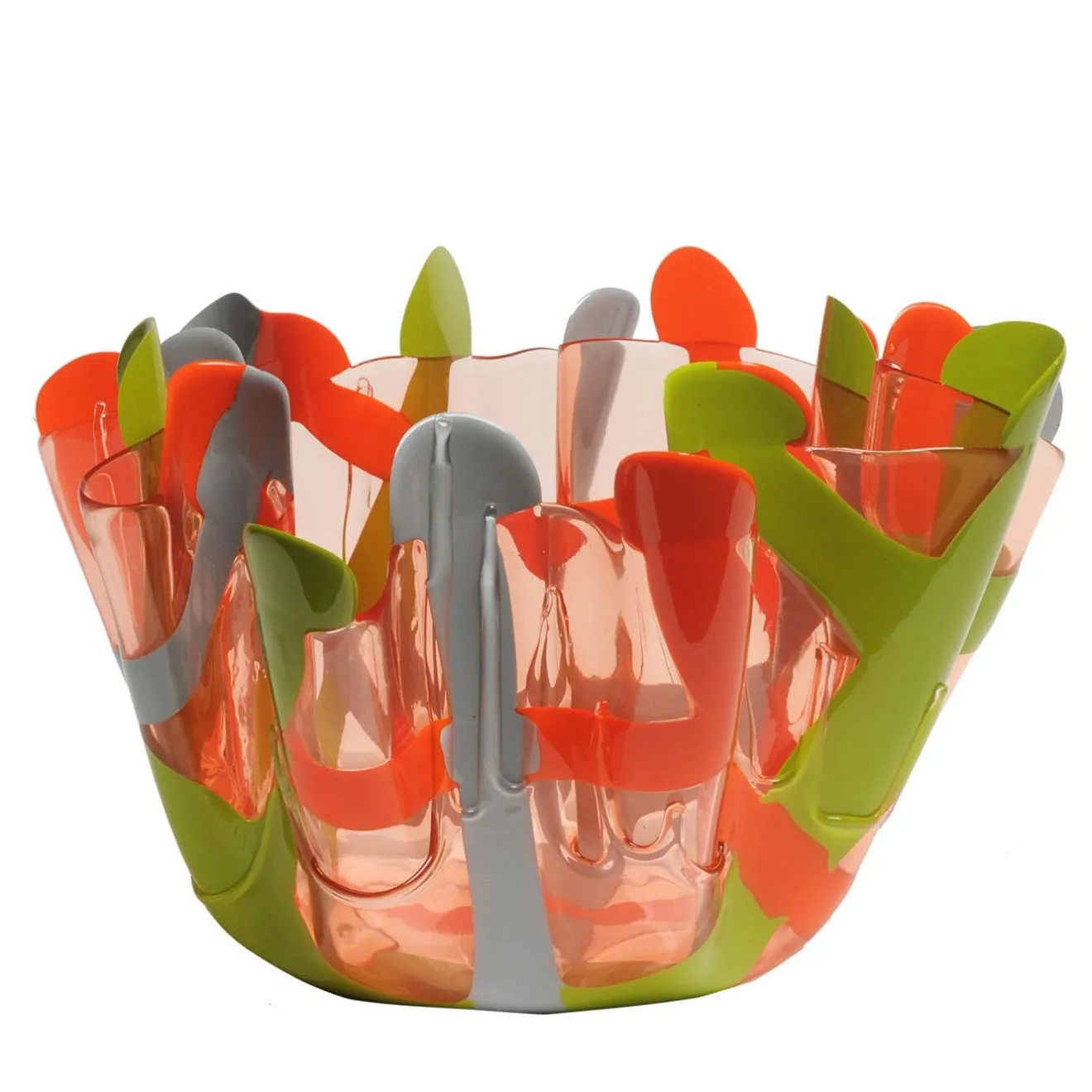 Corsi Design Factory Vaso piccolo arancione e verde Tartan di Paola Navone