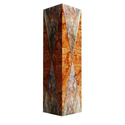 Carcino Design Vaso Polimelus Rosso Asiago & Fior di Pesco Carnico
