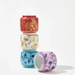 GINORI 1735 Vaso Portacandela Oriente Italiano Rubrum