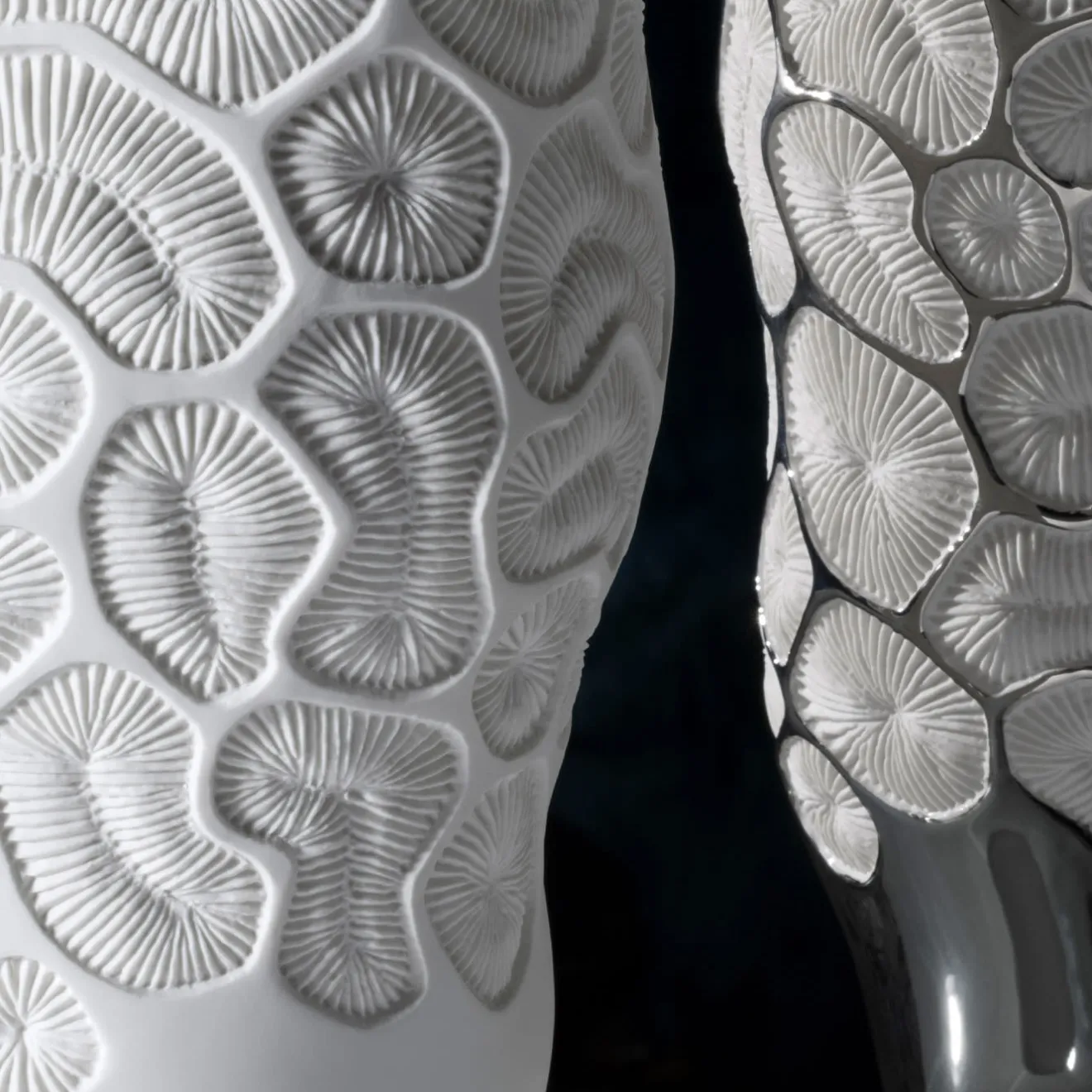 Fos Ceramiche Vaso Poseidon in platino