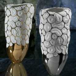 Fos Ceramiche Vaso Poseidon in platino