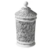Cassina Vaso Post Scriptum in bianco e nero con coperchio di Formafantasma