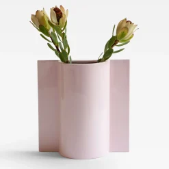 Sandro Lopez Milan Vaso Queen in ceramica rosa