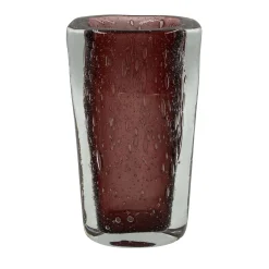 Fornace Mian Vaso rettangolare in vetro rosso