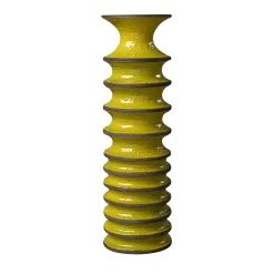 Bitossi Ceramiche Vaso Revolver giallo e marrone #1 di Christoph Radl