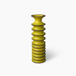 Bitossi Ceramiche Vaso Revolver giallo e marrone #1 di Christoph Radl