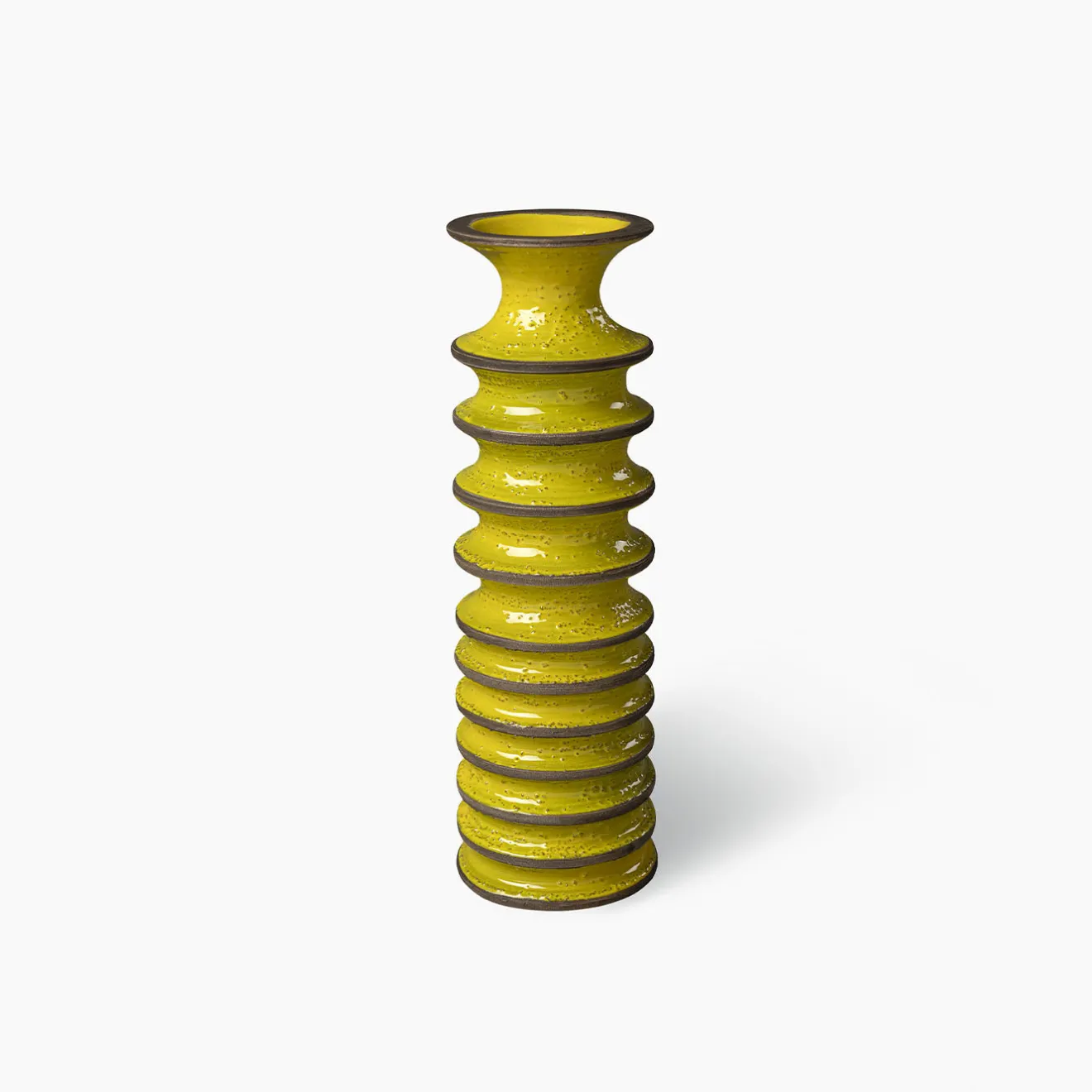 Bitossi Ceramiche Vaso Revolver giallo e marrone #1 di Christoph Radl