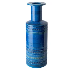 Bitossi Ceramiche Vaso Rocchetto Blu di Aldo Londi