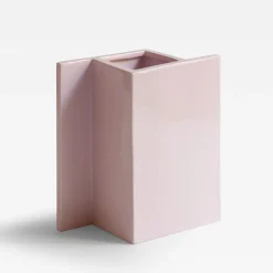 Sandro Lopez Milan Vaso Rook in ceramica rosa