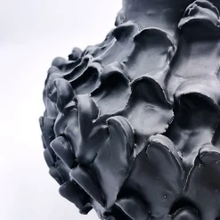 Daria Dazzan Vaso rotondo nero opaco Onda