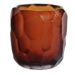 Micheluzzi Glass Vaso Rullo Ambra