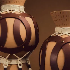 Rometti Vaso scultoreo in ceramica Golden Harvest per Borbonese by Sara Ricciardi