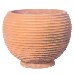 Fornace Masini Vaso sferico scanalato