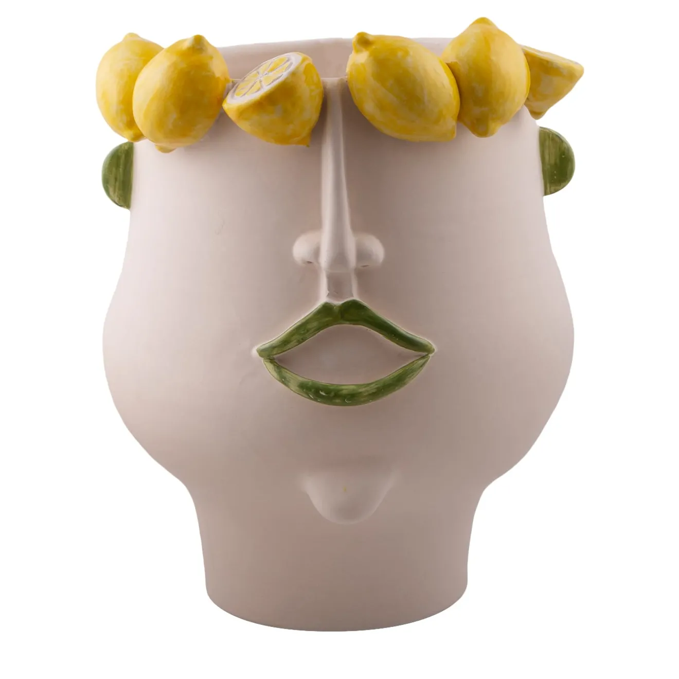 Patrizia Italiano Vaso Testa in Ceramica Multicolore Domitilla