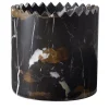Editions Milano Vaso Triangoli Black&Gold Small di david/nicolas