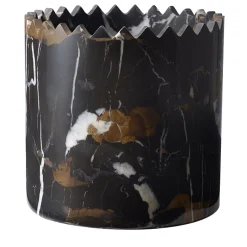 Editions Milano Vaso Triangoli Black&Gold Small di david/nicolas