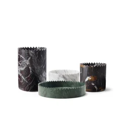 Editions Milano Vaso Triangoli Black&Gold Small di david/nicolas