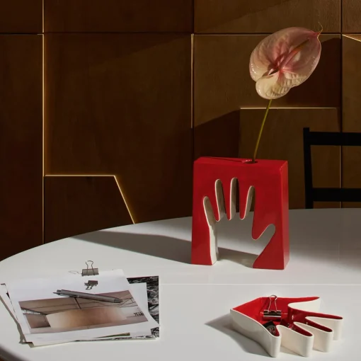 Cassina Vassoio Impronta rosso di Ico Parisi Vassoio
