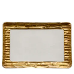 Villari VASSOIO IN BAMBÙ - ORO