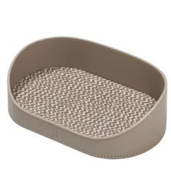 Rudi Vassoio medio ovale Chevron beige per valigie