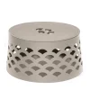 Rudi Venezia 10 Cestino rotondo beige con coperchio