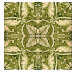 Studio Le Nid Verde Collina Set di 4 piastrelle #4
