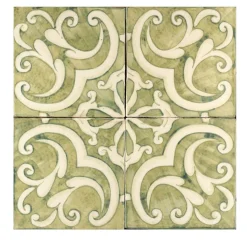 Studio Le Nid Verde Collina Set di 4 piastrelle #5