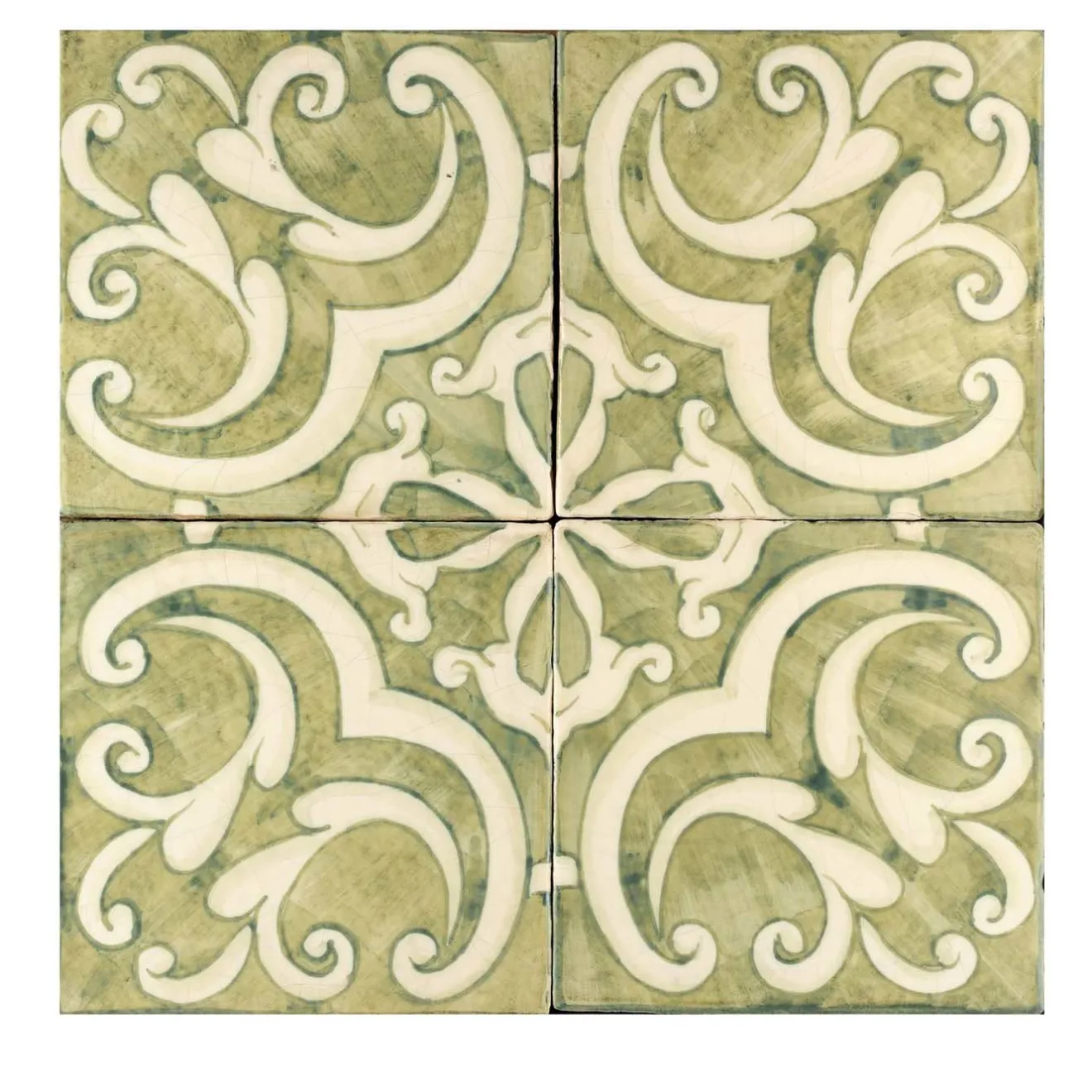 Studio Le Nid Verde Collina Set di 4 piastrelle #5