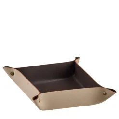 ADJ Style Vide poche in pelle Cappuccino e cioccolato #2